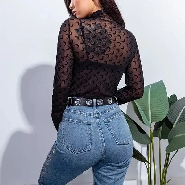 DEZZY'S - Wholesale Knit Top - Women's - Luna transparent top6