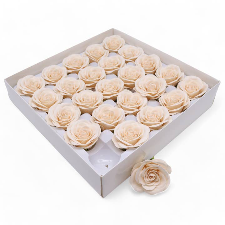 Ancient Wisdom - Wholesale Artificial Flowers - Lrg (7-Layer) Vintage Rose - Victorian Ivory1