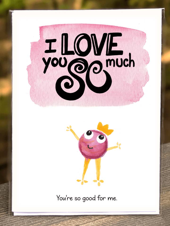 Affection - Je t'aime tellement - Carte Monstre Copain pour la vente par See Your Joy PDX