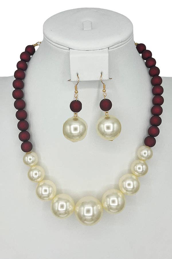 Andrea Bijoux – wholesale Smycken – Bead Pearl Halsband Set6