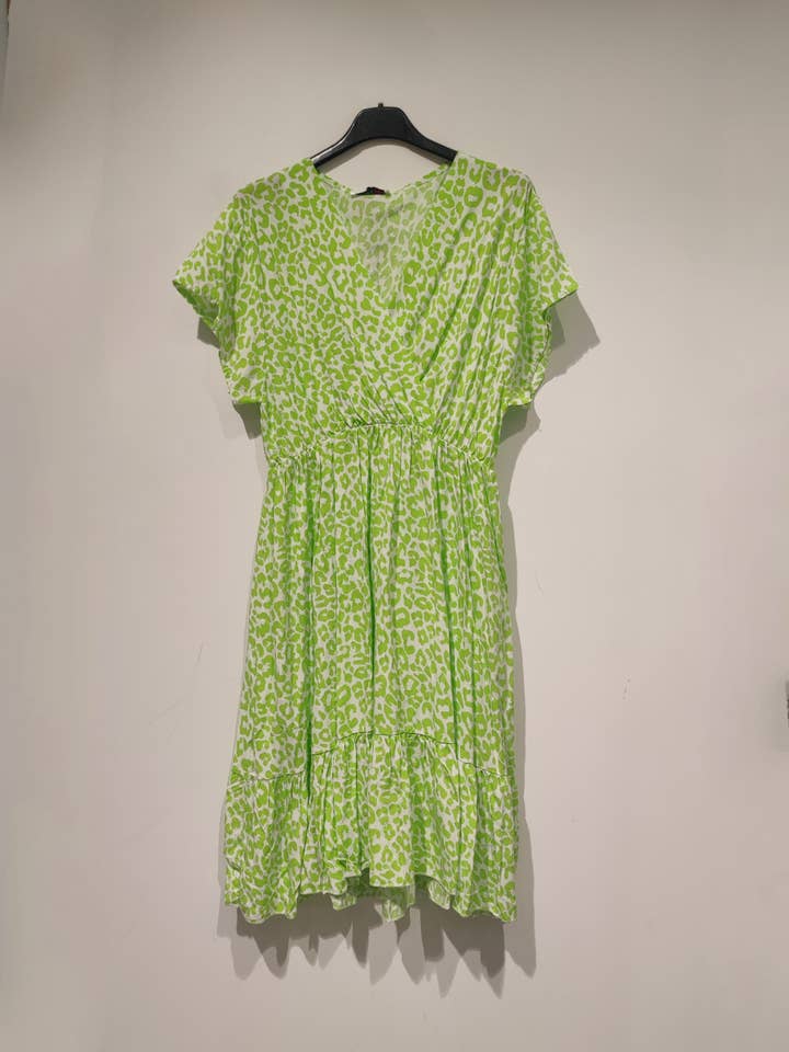 TEA Short dress with animal print - PE25 for wholesale by Pomelo paris