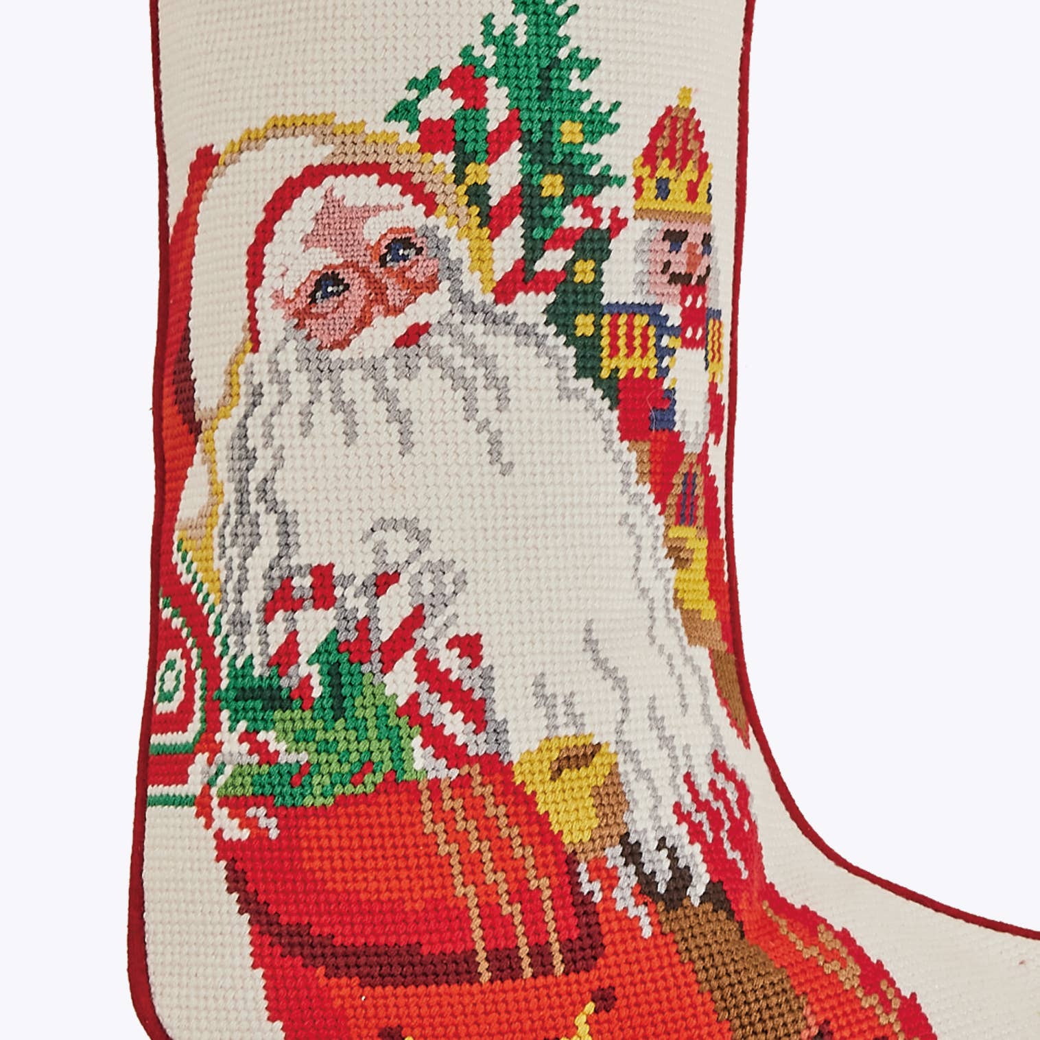 Peking Handicraft - Venta al por mayor Calcetines de Navidad - Calcetín de Navidad Bordado Alegre2