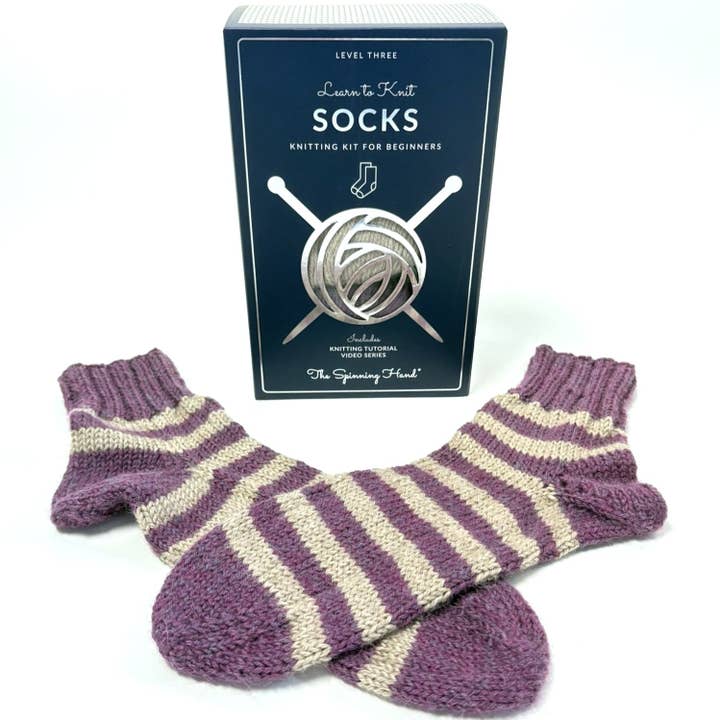 Cozy Alpaca Socks Knitting Kit for Beginners for wholesale by The Spinning Hand - Luxury Knitting Kits