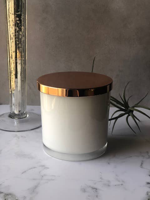 Ever Rose Candle Co. – wholesale Burkljus – 8 oz. vit | Glas torktumlare ljus | Privat etikett/anpassad5