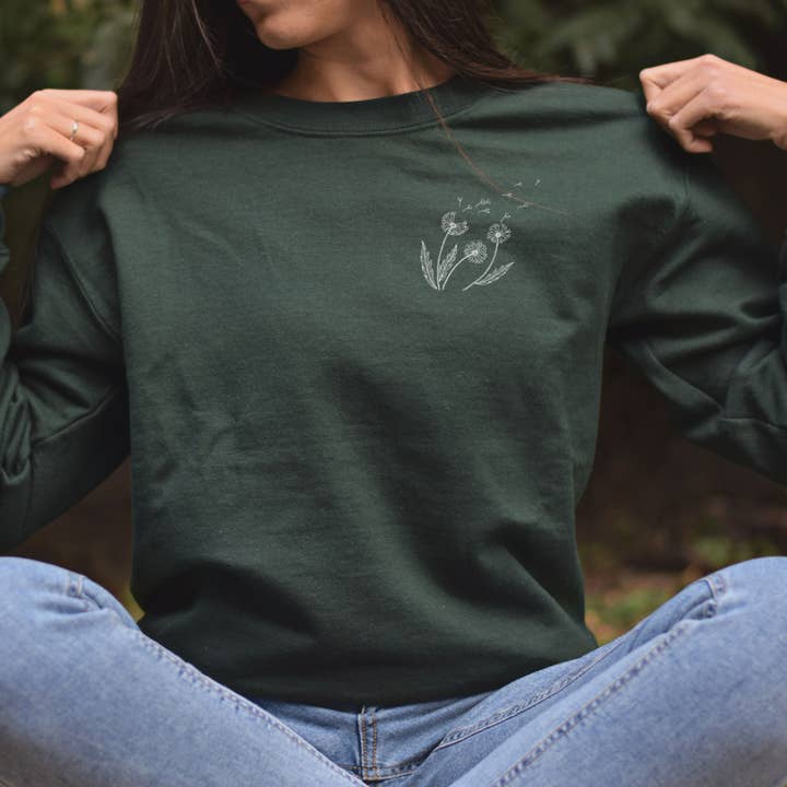 Dandelion Sweatshirt for wholesale by Wild Melon