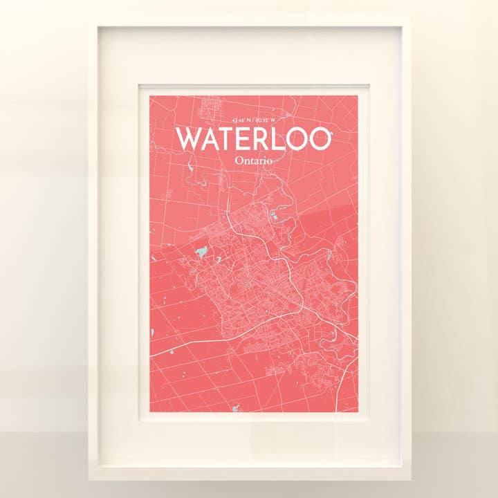 OurPoster.com - Wholesale Poster - Waterloo City Map Poster201