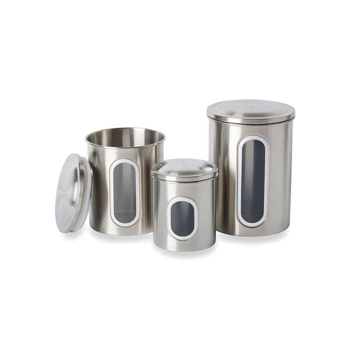 Fox Run Brands - Wholesale Canister set - Fox Run Stainless Steel Canister Set, 3-Piece Set3