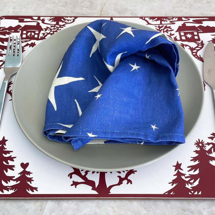 Slow Notes - Wholesale Tea Towel - Starry Table Gift Set – Wine Bag + 4 Linen Napkins4