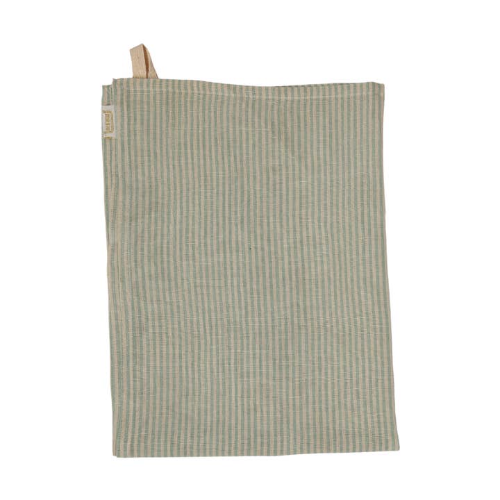 Bonheur du Jour – wholesale Tea towel – Tea Towel - Stripes Blue Green0