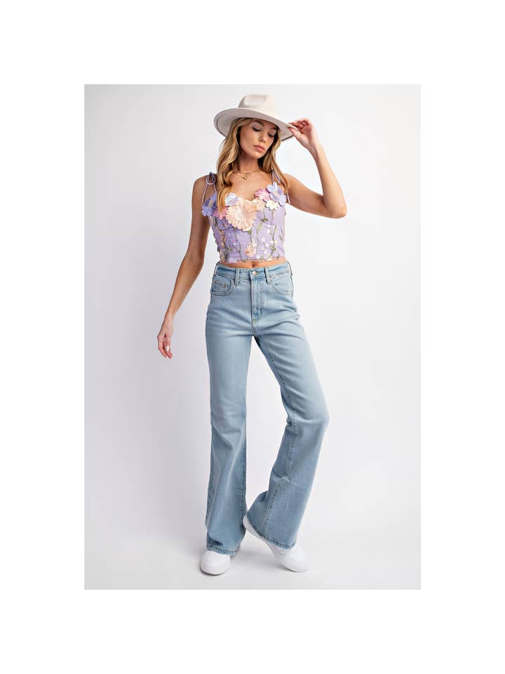 Sweet Generis - Wholesale Tanktop - Dames - Top met 3D bloemenborduursel en corset9