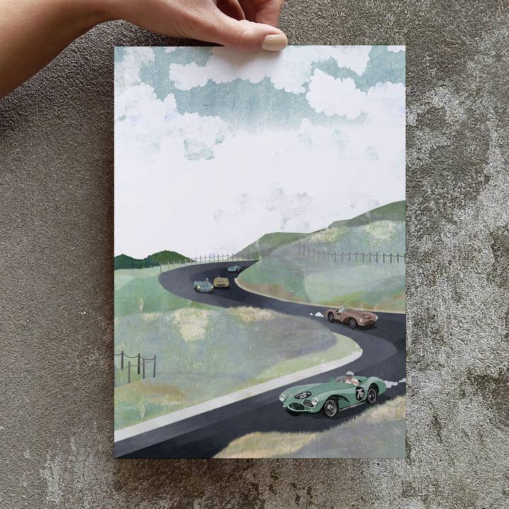 Affiche A4 - Circuit Zandvoort pour la vente par Goed Blauw