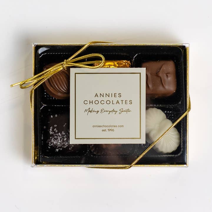 Assorted Boxed Chocolates 6pc. for wholesale by ANNIES CHOCOLATES