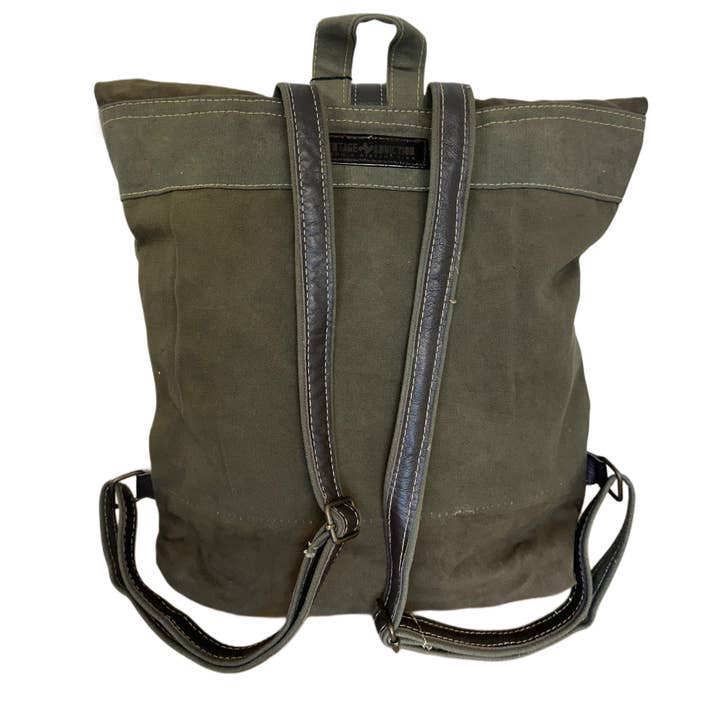 Vintage Addiction - Wholesale Backpack - Women's - Recycled Military Tent Backpack2