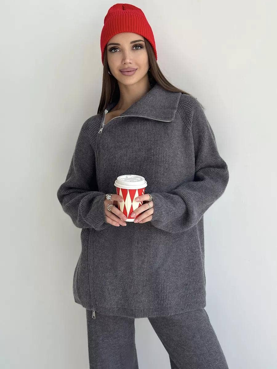 Marayn - Wholesale Top & Pant Set (NOT Loungewear) - Women's - Chic Knit Set Modern European Style for Fall9