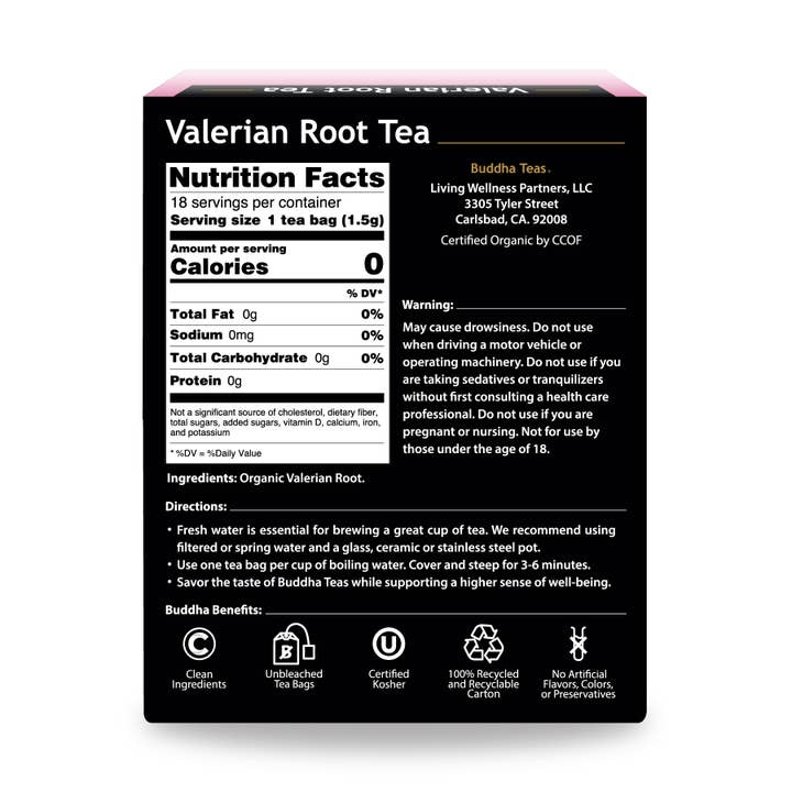 Buddha Teas - Wholesale Health/Detox Tea - Valerian Root Tea4
