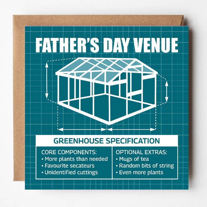 Carte de fête des pères Plan de serre – Lieu ultime pour papa pour la vente par VERSED AID