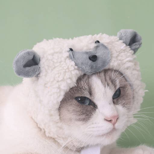 Ozzie - Adorável Chapéu de Pet em Forma de Cordeiro por atacado de Cheerhunting