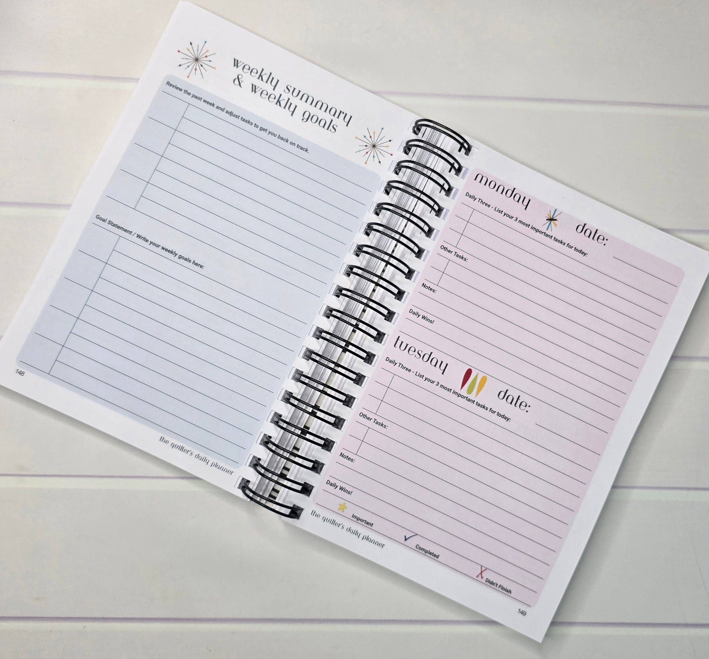 Gingerberry Quilts - Wholesale Planner - The Quilter's Daily Planner2