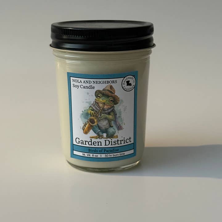 Garden District - Candela di soia profumata agli uccelli del paradiso per la vendita all'ingrosso da parte di Nola and neighbors