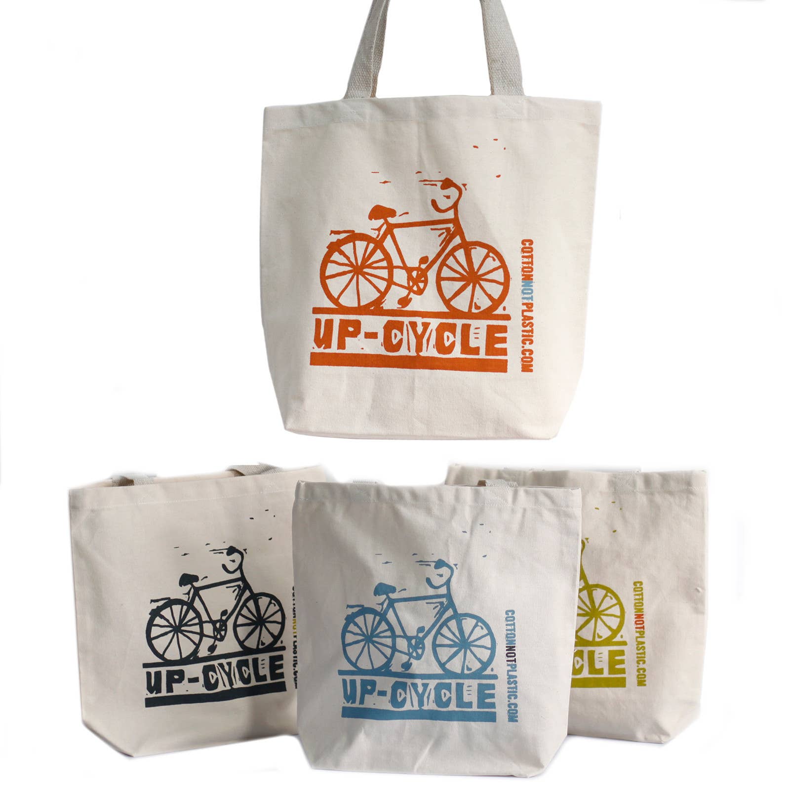 AW Artisan - Wholesale Grocery/Shopping Bag - Bicycle - (4 assorted designs)3