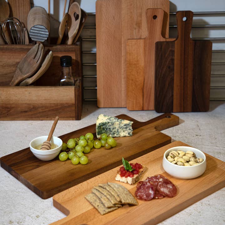 Breza PR Cedomir Vitkovac - Wholesale Cutting board - LONG WOODEN SERVING CHEESE BOARD WALNUT5