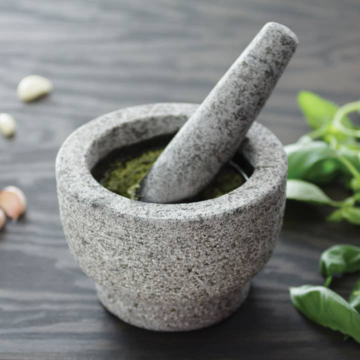 Fox Run Brands - Wholesale Mortar & pestle - Fox Run Granite Mortar and Pestle, 6" x 4.3"1