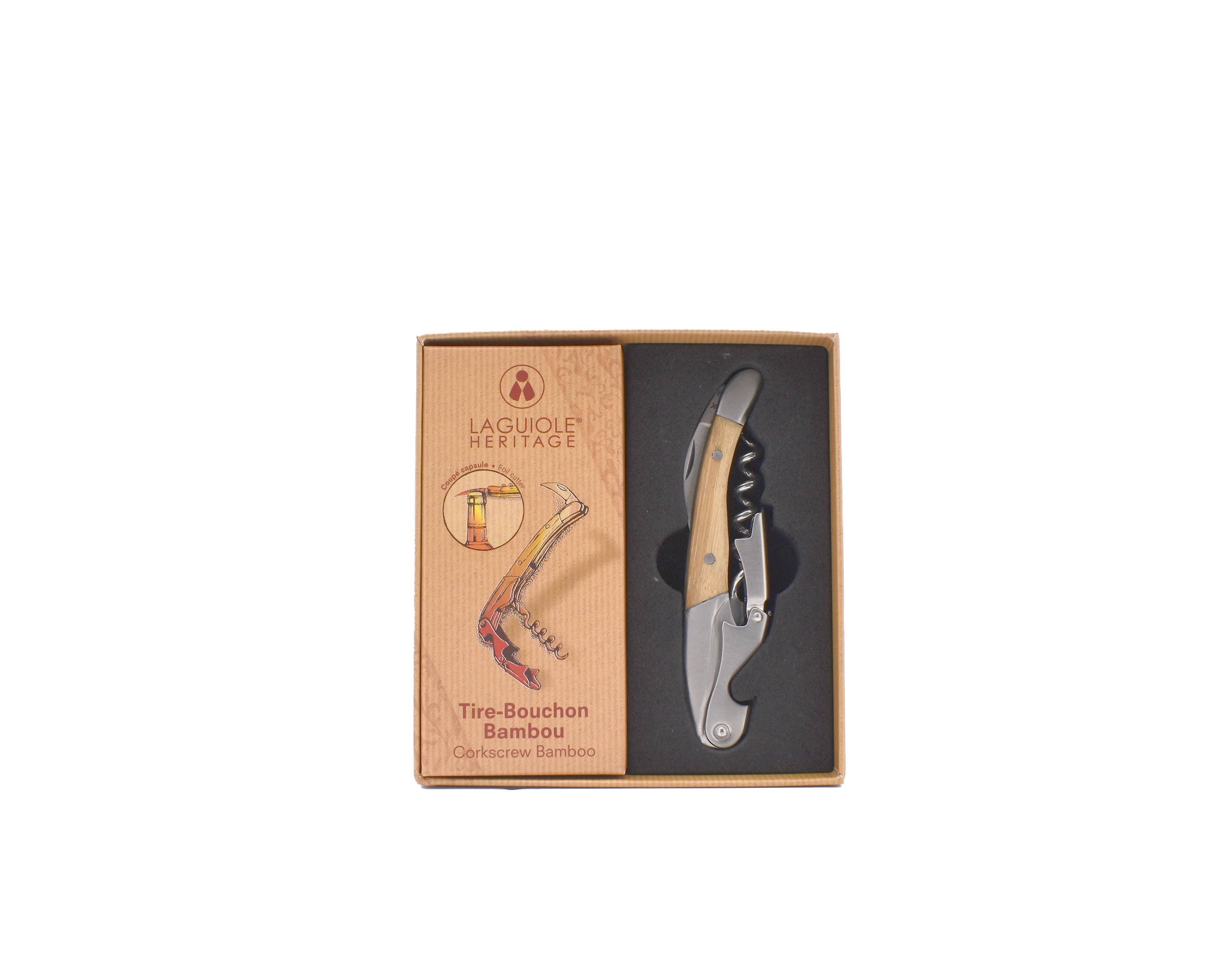 Laguiole - Wholesale Bottle/Wine Opener - Bamboo wood sommelier LAGUIOLE HERITAGE5