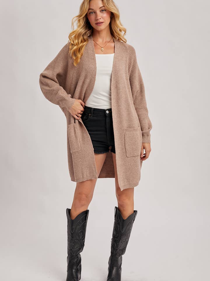 Bluivy - Wholesale Cardigan - Women's - OPEN FRONT BATWING SLEEVE CARDIGAN35