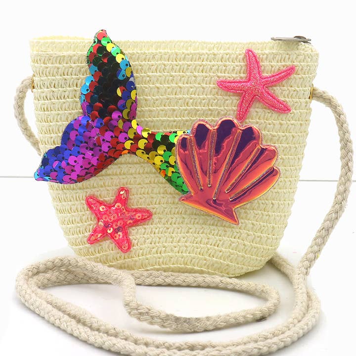 T-M4.2 BAG1120-002-2 Vävd barnväska sjöjungfru 12.5x för wholesale av Menga Trading