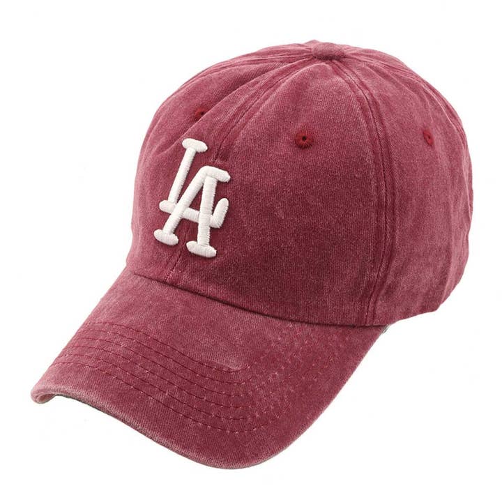 anbfashion - Wholesale Baseball Cap - Unisex - NEW COLOR LA 3D EMBROIDERY PIGMENT BASEBALL CAP