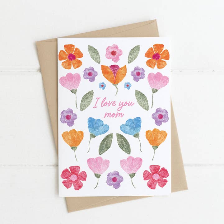 I Love You Mom | Greeting Card for wholesale by Made by a Potato