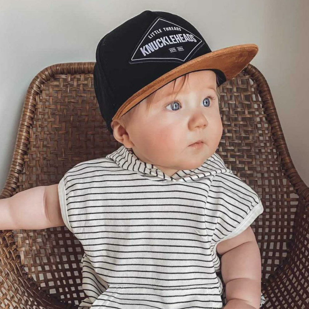 Black Hat for Infant | Eli Newborn Snapback Hats for wholesale on Faire9