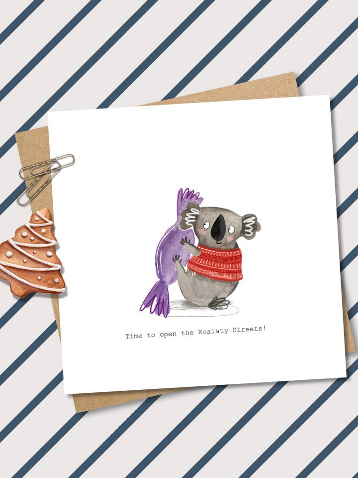 Tid til at åbne Koalaty Streets julekort for engroshandel hos Pen and Gwyn