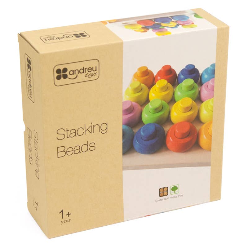 TOYS SERVICE, SL. -ANDREU TOYS- – wholesale Träleksak - Barn – Staplingspärlor i 8 färger, 32 delar12