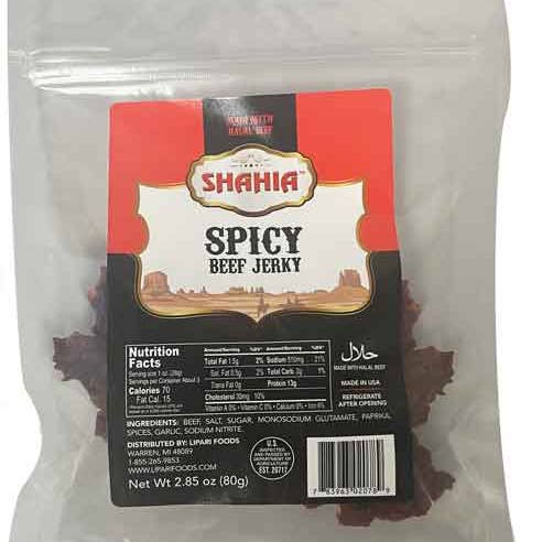 Hudson Meat Company - Wholesale Jerky - BEEF JERKY SPICY HALAL - SHAHIA