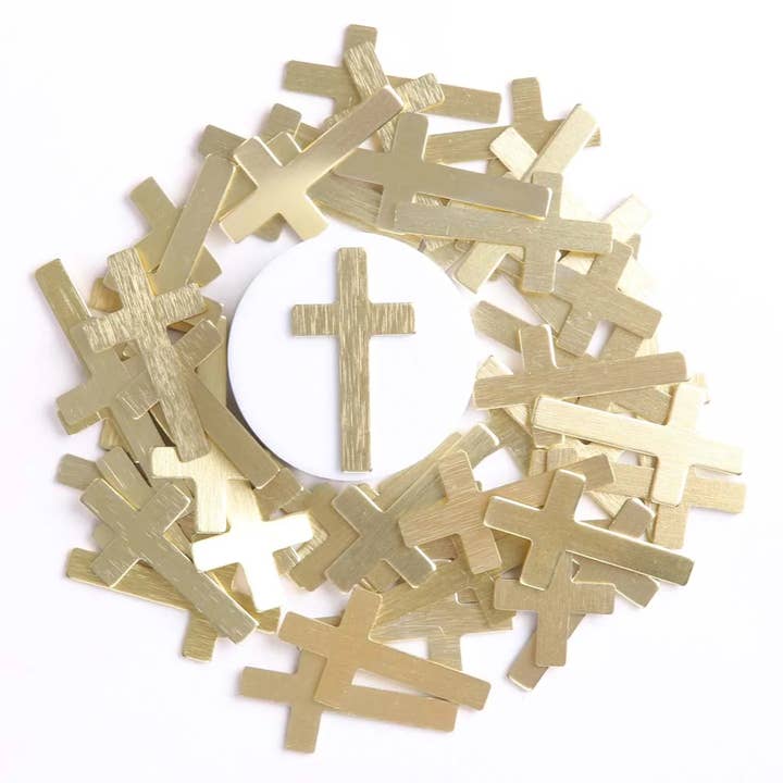 Pocket Cross Blank Gold - Pack of 50 for wholesale by Swanson Christian Products