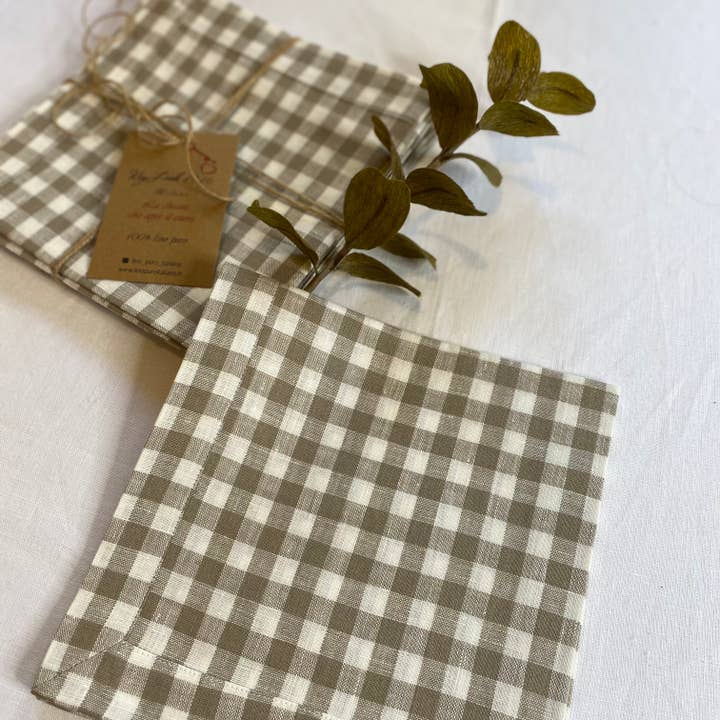 KEY LOOK1916 MILANO - Wholesale Dinner & Cloth Napkin - Linen napkins with frame7