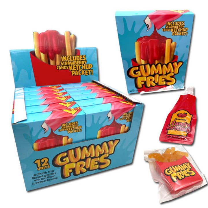 I Got Your Candy - Wholesale Gummy - Gummy Fries with Strawberry Ketchup 3.35oz - 12ct