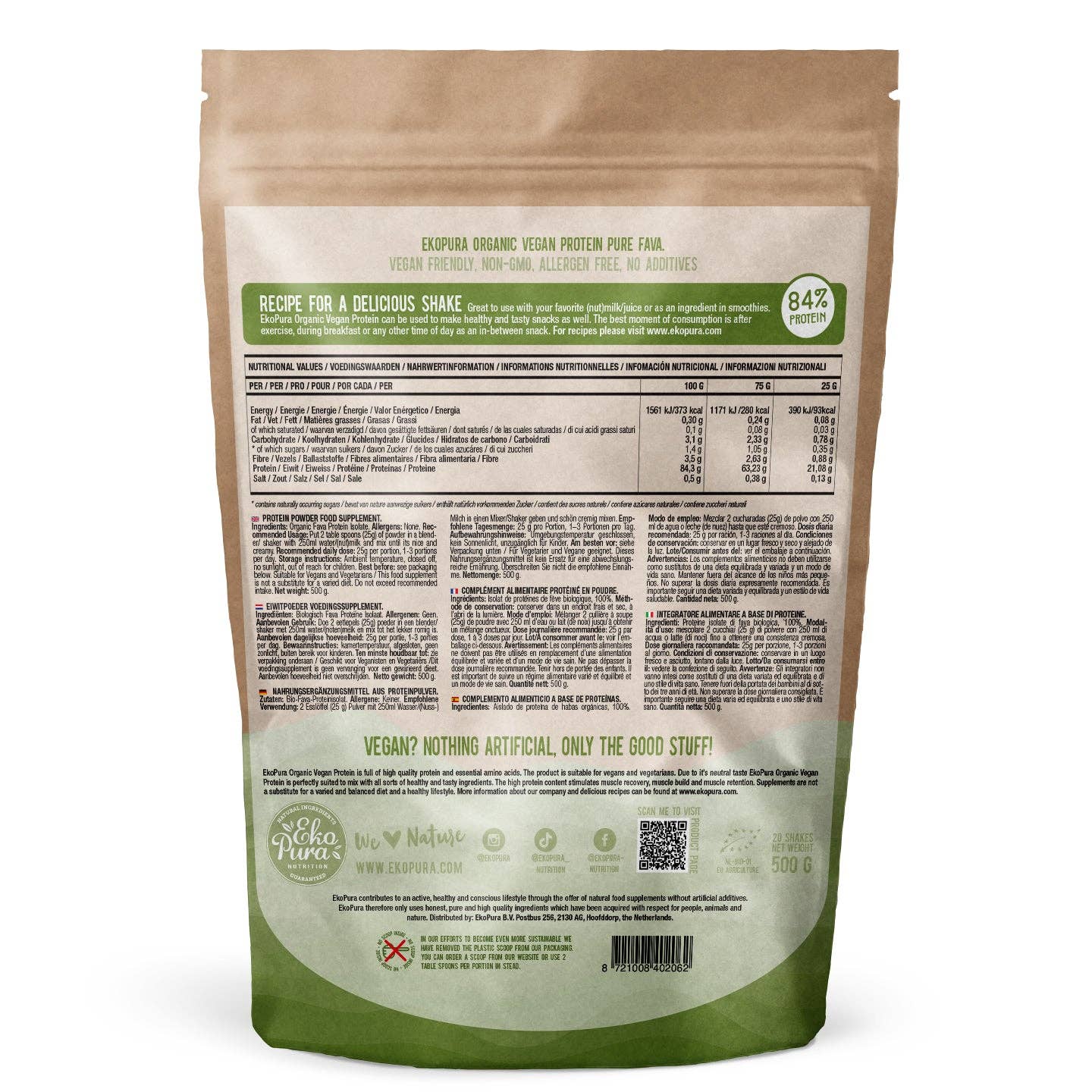 Ekopura Nutrition – Proteína/Superalimento em pó por atacado – Proteína Vegan Bio3