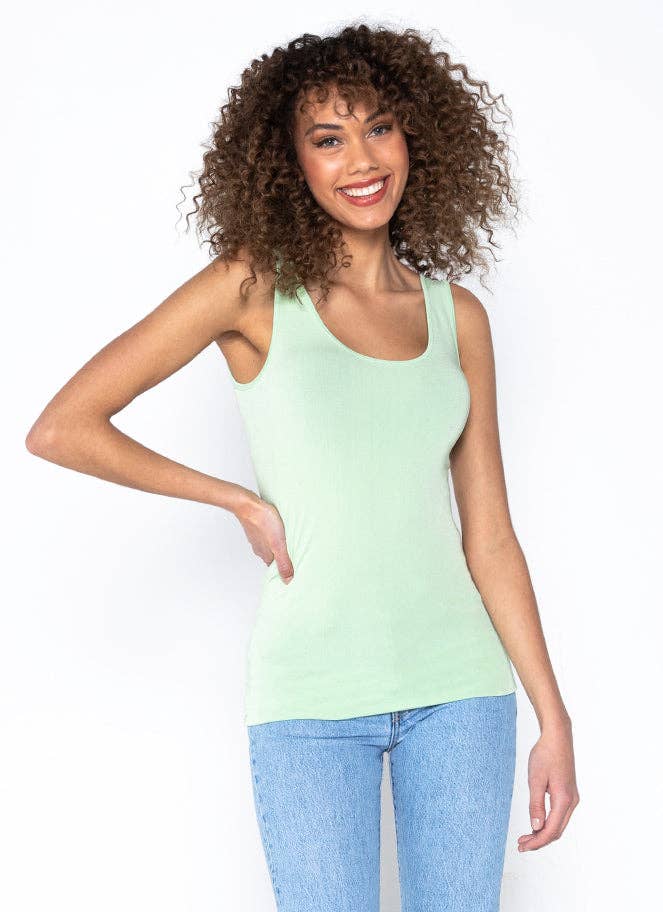C'est Moi Clothing Co - Wholesale Tank Top - Women's - Bamboo Double Scoop Tank- CEBT111035