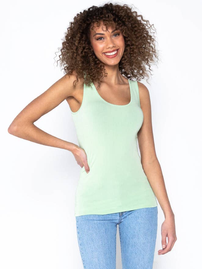 C'est Moi Clothing Co - Wholesale Tank Top - Women's - Bamboo Double Scoop Tank- CEBT111035