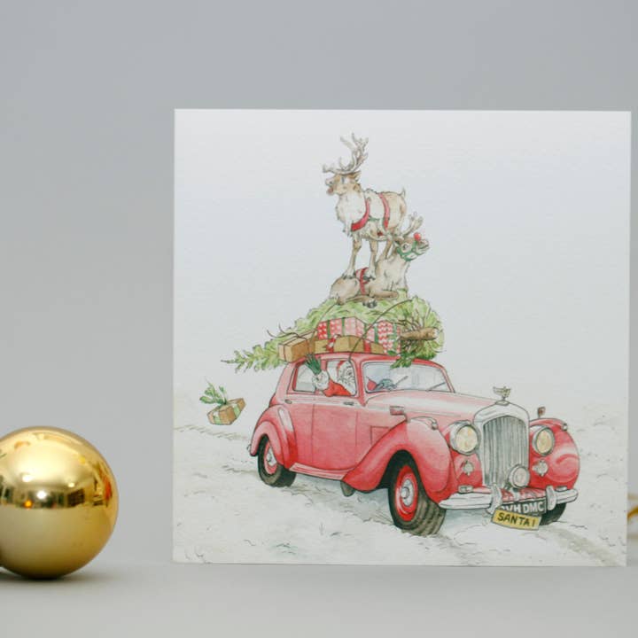 Santa's New Sleigh for wholesale by DMC Illustrations