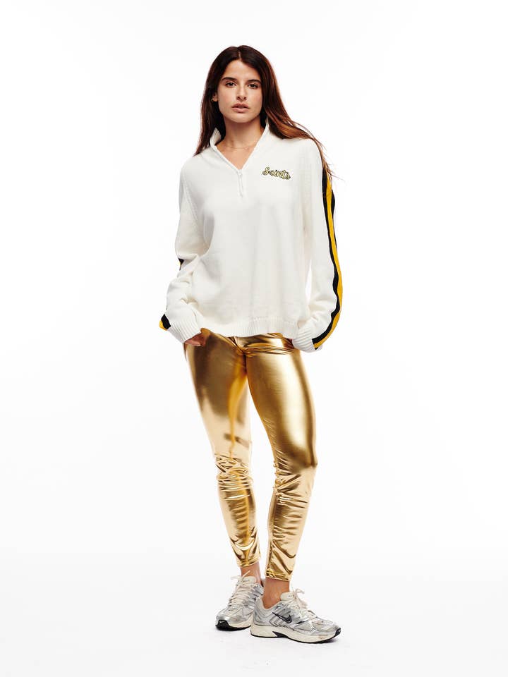 SongLily - Wholesale Sweatshirt - Women's - Saints quarter zip sweater LG SIZE PACK