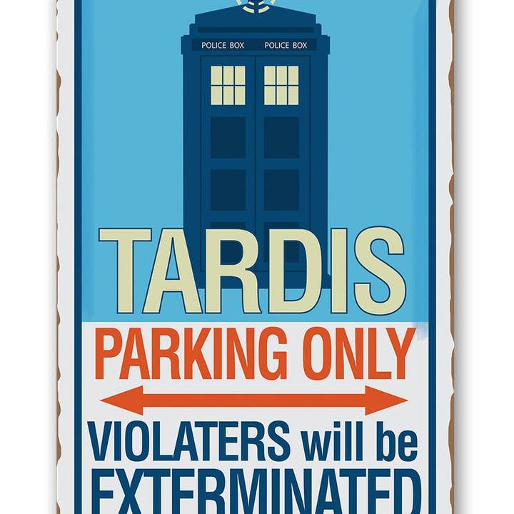 Lone Star Art Metal Signs - Wholesale Sign - Garage Sign | Tardis Parking Only
