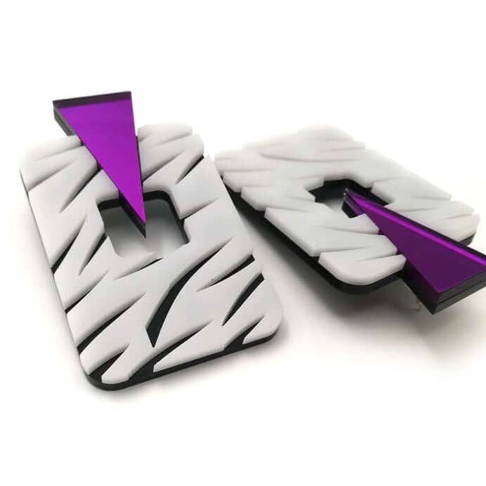 Funk Da Queen - Wholesale Dangle Earrings - Funky Zebra | Earrings2