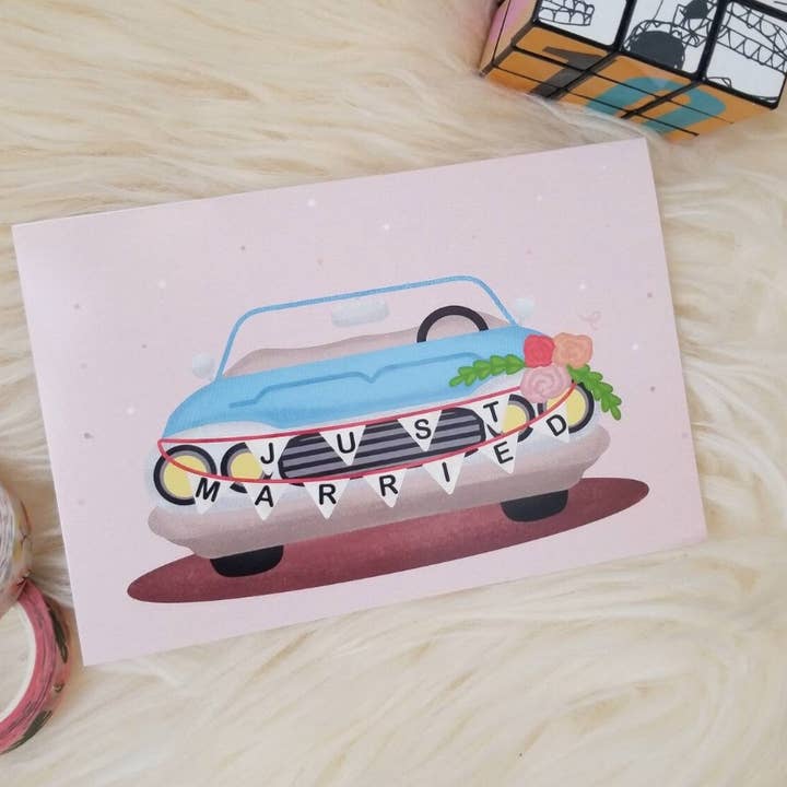 Wedding Card - Engagement Card - Just Married - Cute Wedding for wholesale by Science cobs