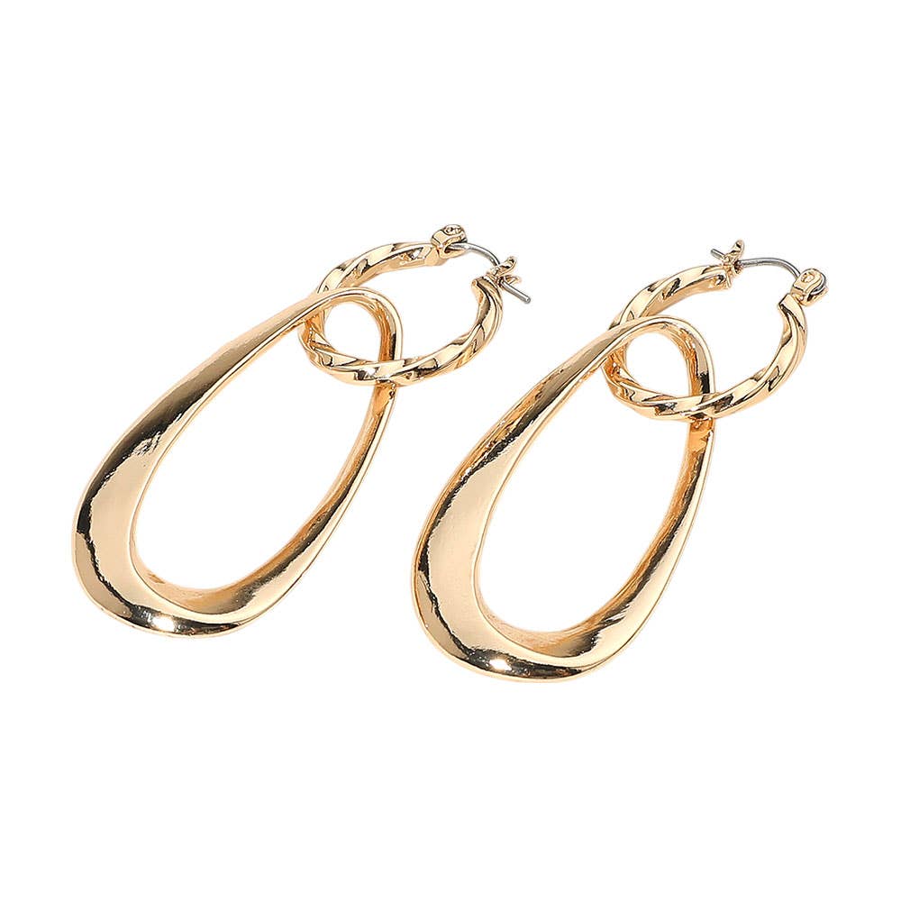 Sensibling Corp. - Wholesale Dangle Earrings - Sculptural Metal Drop Pin Catch Earrings1
