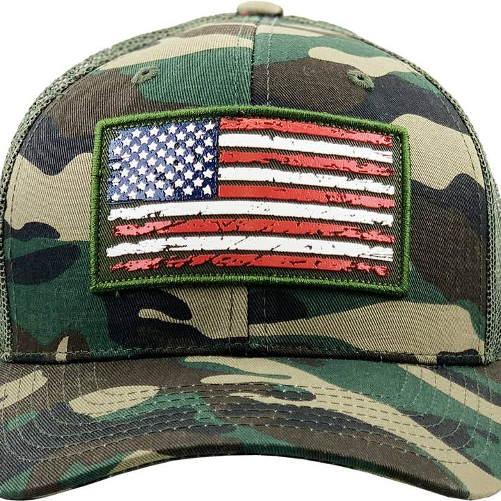 KBETHOS - Wholesale Trucker Hat - Men's - FLAG UV PRINT PATCH MESH BACK BALLCAP31