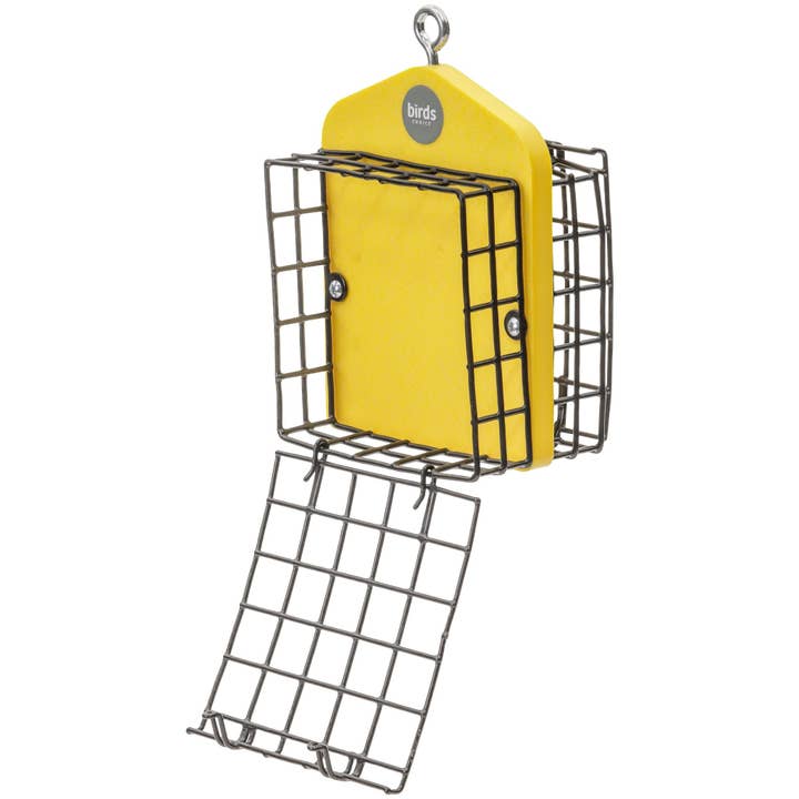 Birds Choice - Wholesale Bird Feeder - Suet Feeder for Two Cakes in Yellow Recycled Plastic4