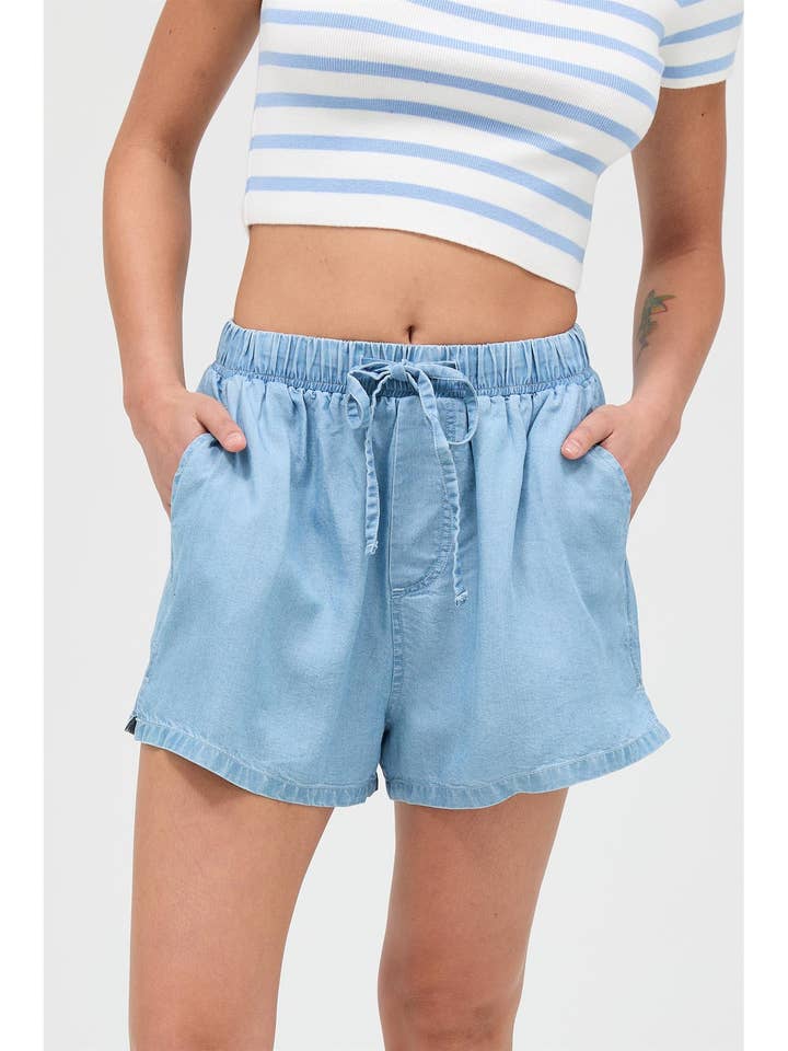 Lyocell Drawstring Shorts for wholesale by HYFVE